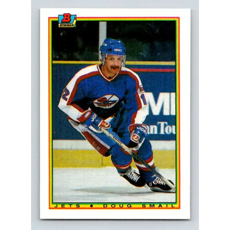 1990-91 Bowman #134 Doug Smail NM-MT Winnipeg Jets Hockey Card - Hockey Card Single
