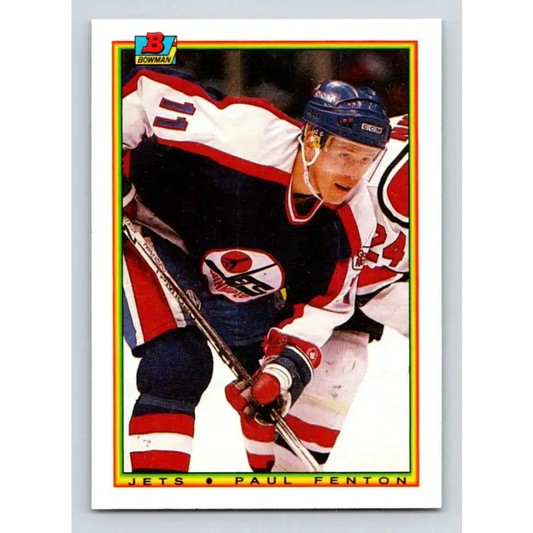 1990-91 Bowman #139 Paul Fenton NM-MT Winnipeg Jets Hockey Card