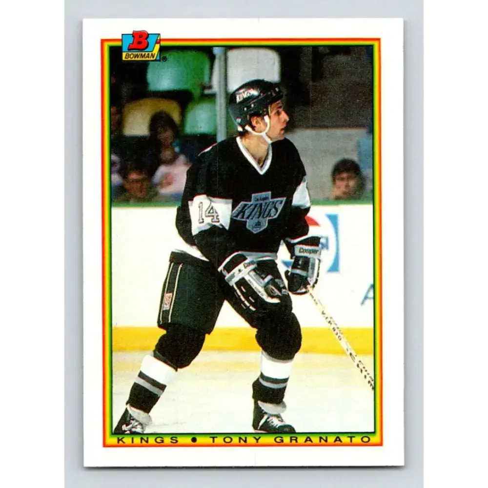 1990-91 Bowman #140 Tony Granato NM-MT Los Angeles Kings Hockey Card - Hockey Card Single