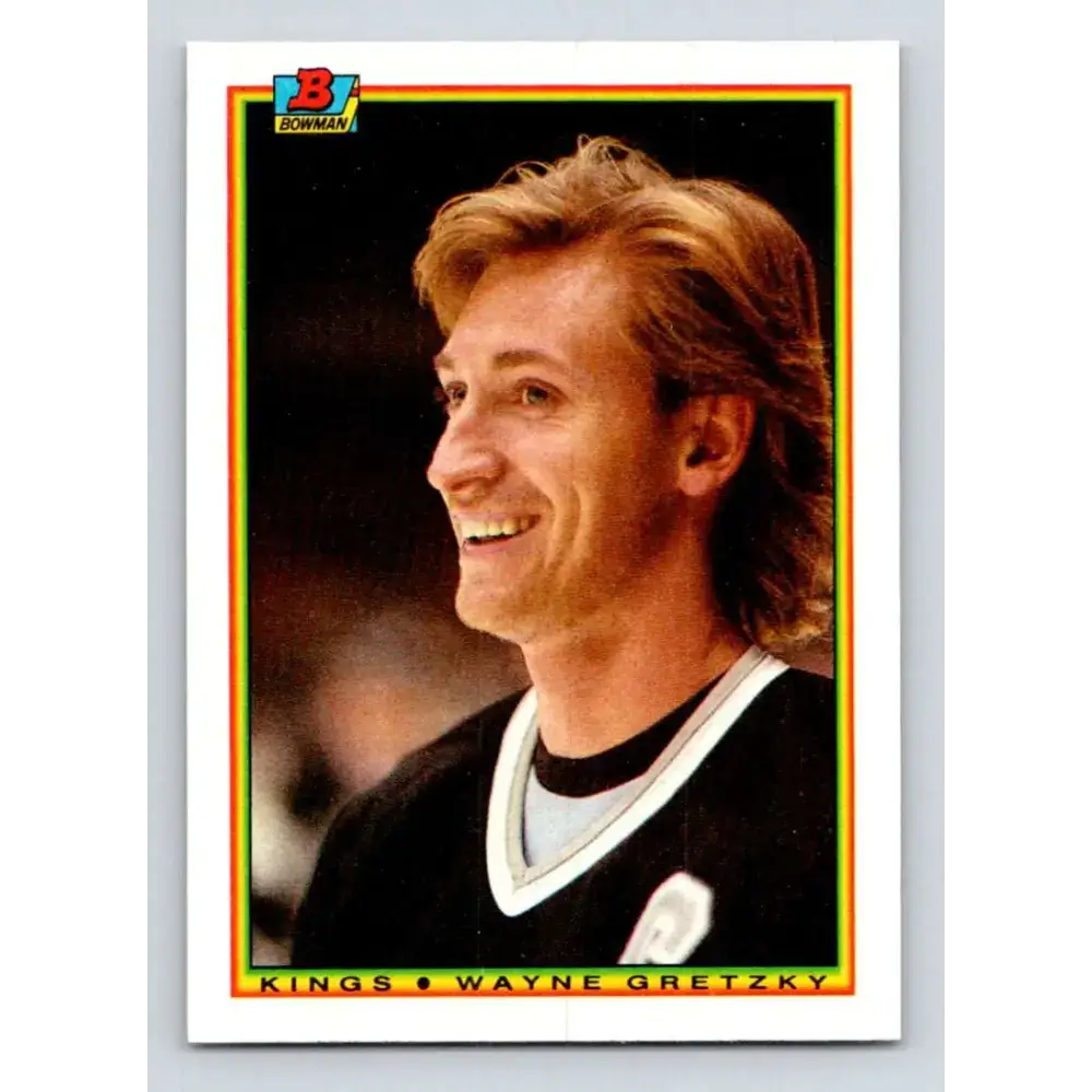 1990-91 Bowman #143 Wayne Gretzky NM-MT Los Angeles Kings Hockey Card - Hockey Card Single