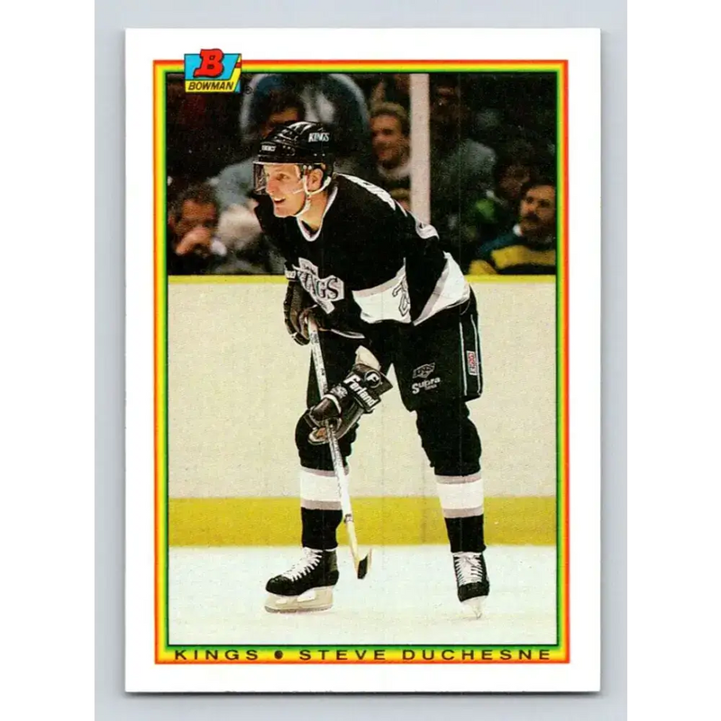 1990-91 Bowman #146 Steve Duchesne NM-MT Los Angeles Kings Hockey Card - Hockey Card Single