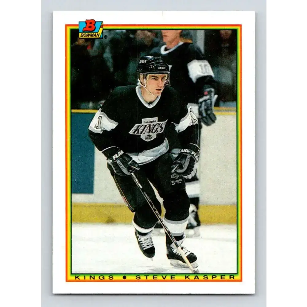 1990-91 Bowman #147 Steve Kasper NM-MT Los Angeles Kings Hockey Card - Hockey Card Single