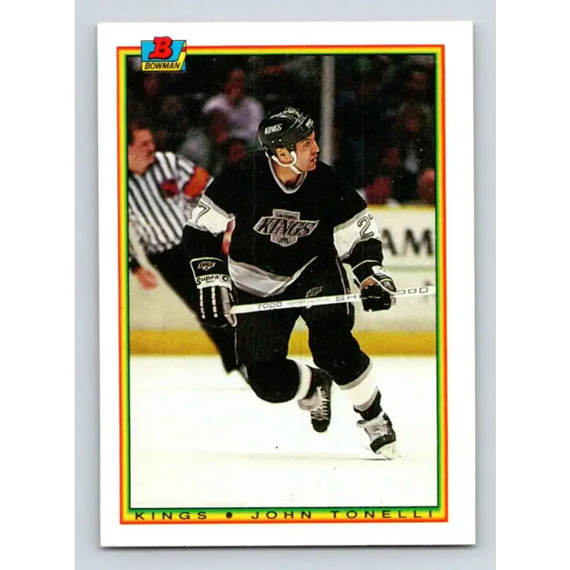 1990-91 Bowman #148 John Tonelli NM-MT Los Angeles Kings Hockey Card - Hockey Card Single