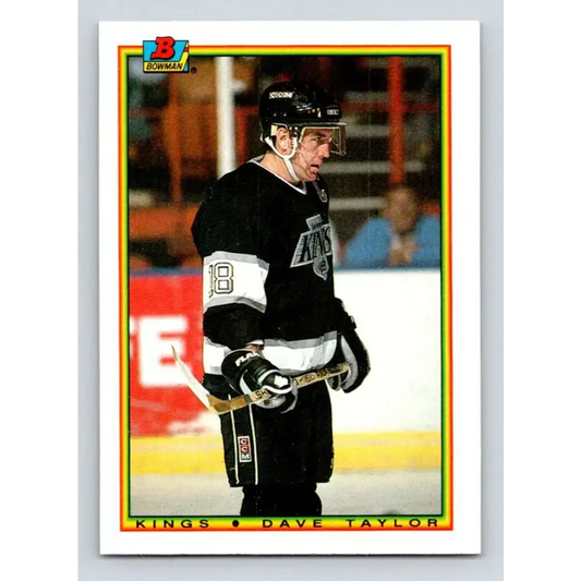 1990-91 Bowman #149 Dave Taylor NM-MT Los Angeles Kings Hockey Card