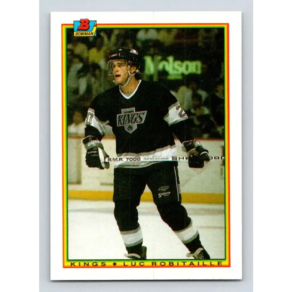 1990-91 Bowman #152 Luc Robitaille NM-MT Los Angeles Kings Hockey Card - Hockey Card Single