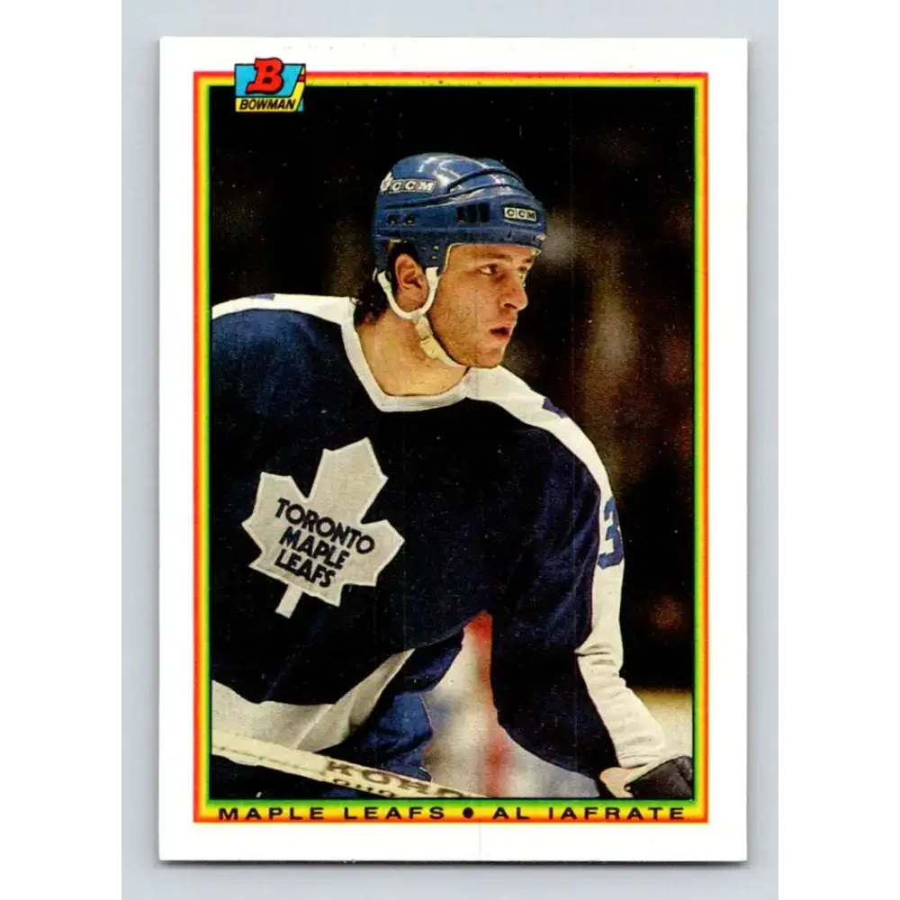 1990-91 Bowman #153 Al Iafrate NM-MT Toronto Maple Leafs Hockey Card - Hockey Card Single