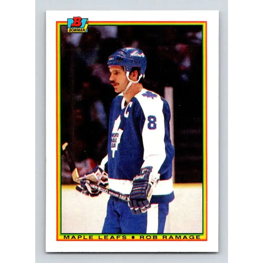 1990-91 Bowman #162 Rob Ramage NM-MT Toronto Maple Leafs Hockey Card - Hockey Card Single