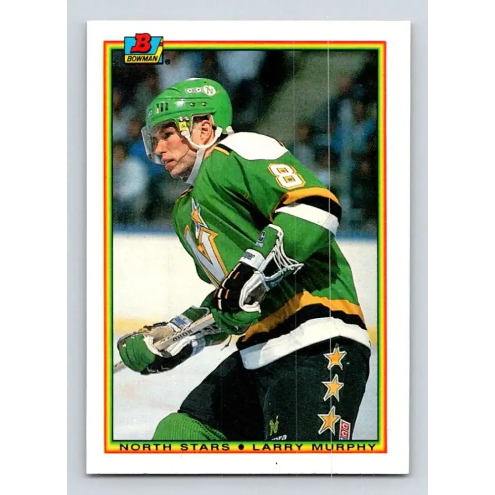 1990-91 Bowman #177 Larry Murphy NM-MT Minnesota North Stars Hockey Card - Hockey Card Single