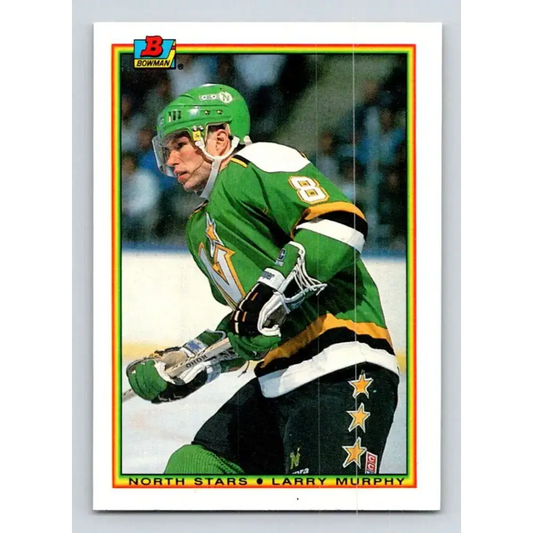 1990-91 Bowman #177 Larry Murphy NM-MT Minnesota North Stars Hockey Card - Hockey Card Single