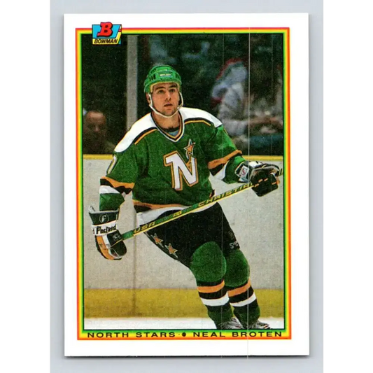 1990-91 Bowman #178 Neal Broten NM-MT Minnesota North Stars Hockey Card - Hockey Card Single