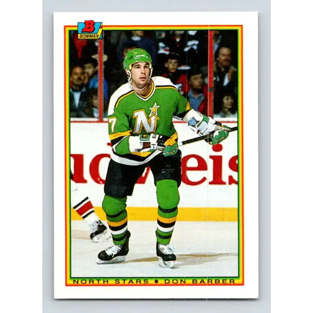 1990-91 Bowman #179 Don Barber NM-MT Minnesota North Stars Hockey Card - Hockey Card Single
