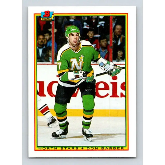 1990-91 Bowman #179 Don Barber NM-MT Minnesota North Stars Hockey Card - Hockey Card Single