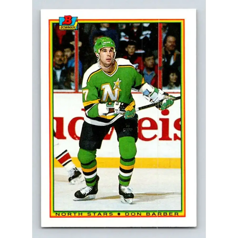 1990-91 Bowman #179 Don Barber NM-MT Minnesota North Stars Hockey Card - Hockey Card Single