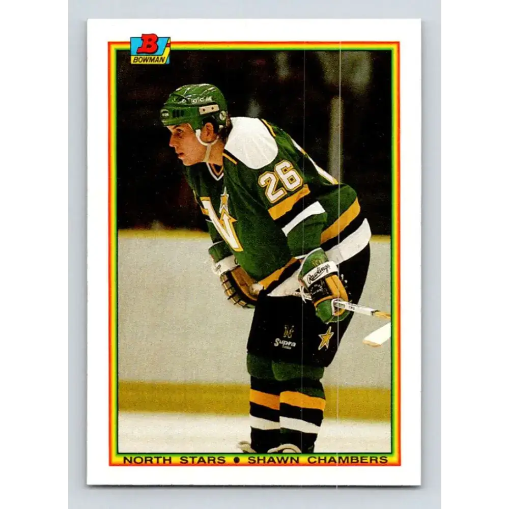1990-91 Bowman #180 Shawn Chambers NM-MT Minnesota North Stars Hockey Card - Hockey Card Single