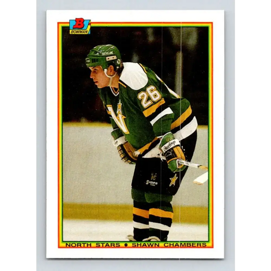 1990-91 Bowman #180 Shawn Chambers NM-MT Minnesota North Stars Hockey Card - Hockey Card Single
