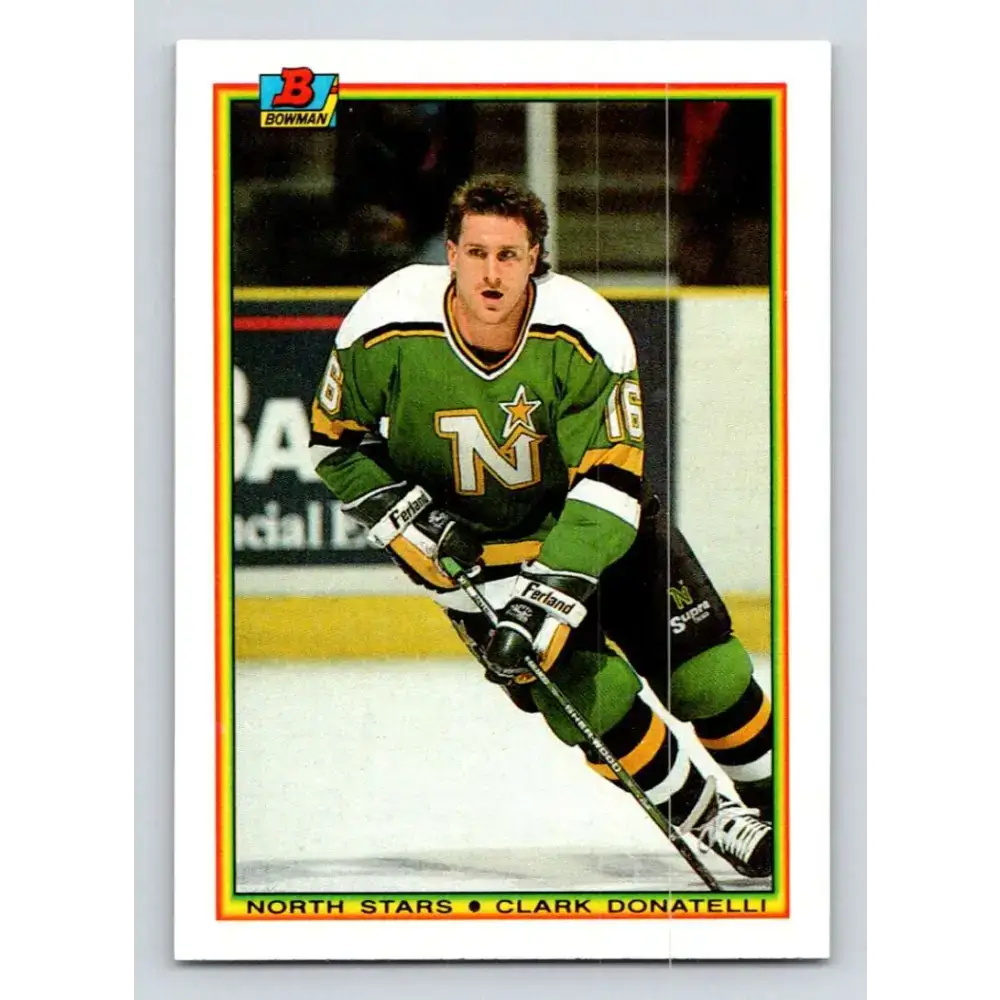 1990-91 Bowman #181 Clark Donatelli NM-MT Minnesota North Stars Hockey Card - Hockey Card Single