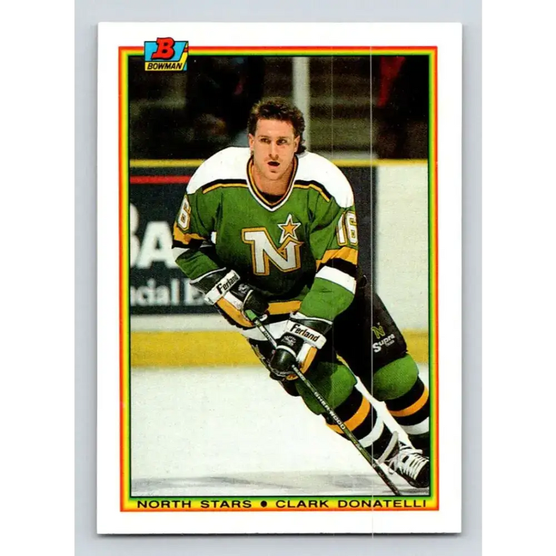 1990-91 Bowman #181 Clark Donatelli NM-MT Minnesota North Stars Hockey Card - Hockey Card Single