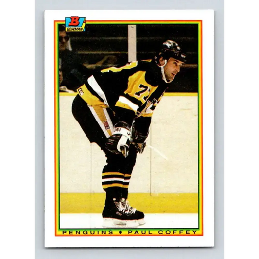 1990-91 Bowman #211 Paul Coffey NM-MT Pittsburgh Penguins Hockey Card