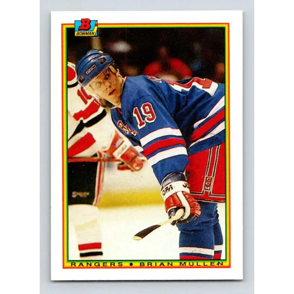 1990-91 Bowman #217 Brian Mullen NM-MT New York Rangers Hockey Card - Hockey Card Single