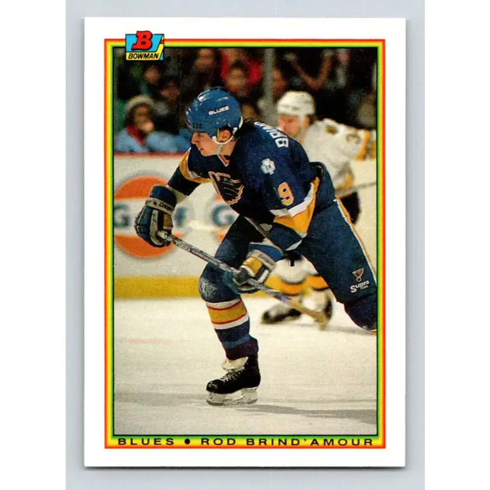 1990-91 Bowman #23 Rod Brind’Amour NM-MT RC Rookie St. Louis Blues Hockey Card - Hockey Card Single