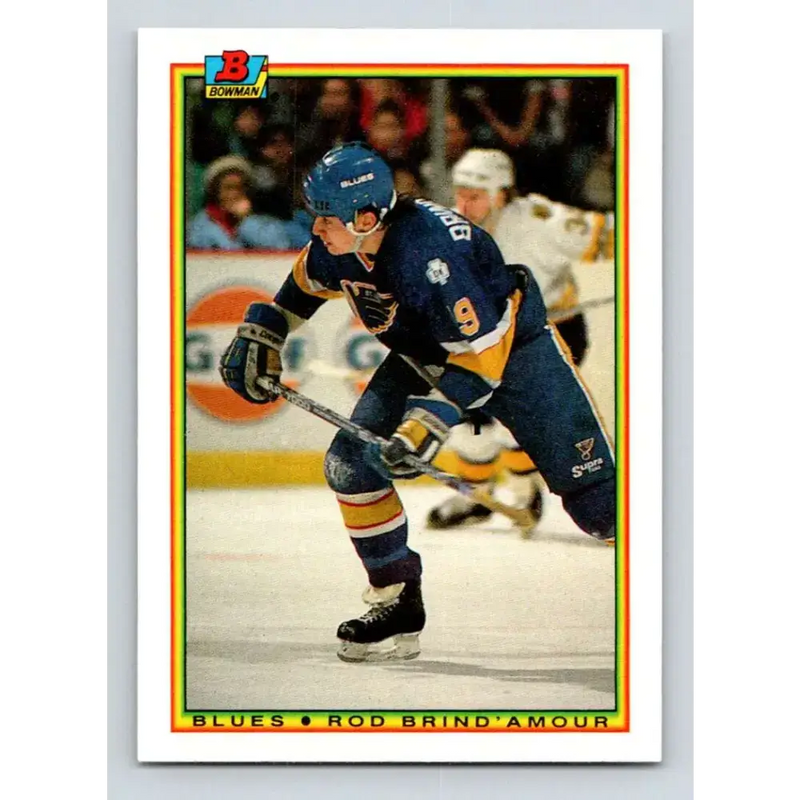 1990-91 Bowman #23 Rod Brind’Amour NM-MT RC Rookie St. Louis Blues Hockey Card - Hockey Card Single