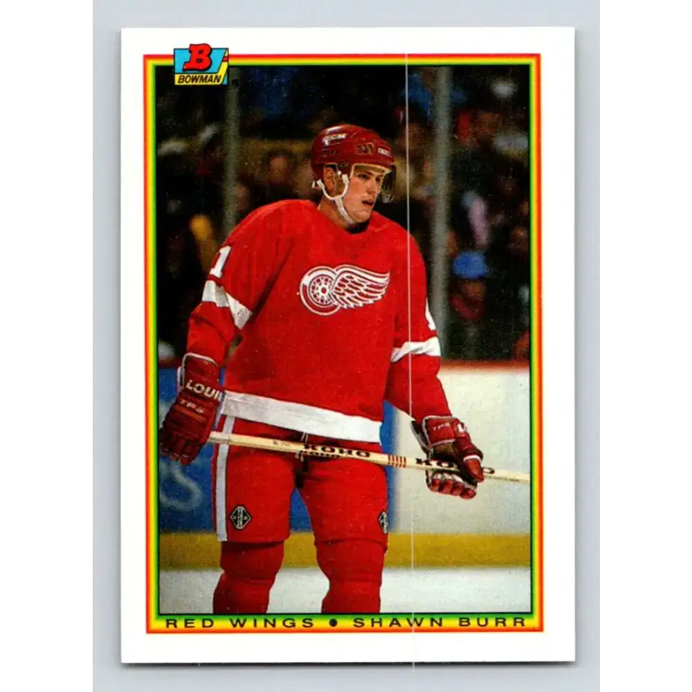 1990-91 Bowman #232 Shawn Burr NM-MT Detroit Red Wings Hockey Card - Hockey Card Single