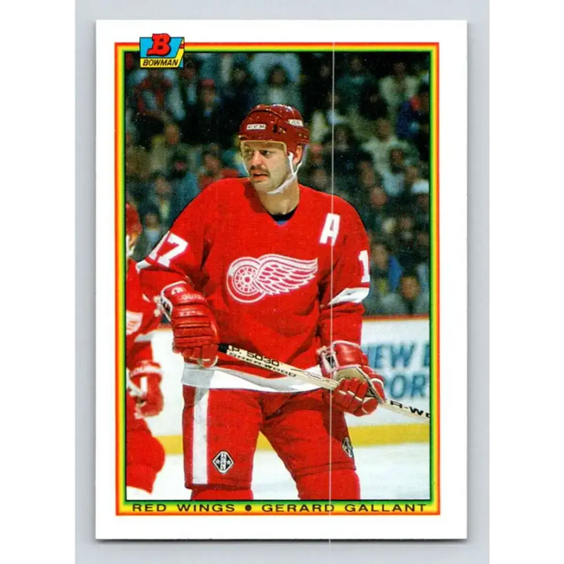 1990-91 Bowman #237 Gerard Gallant NM-MT Detroit Red Wings Hockey Card