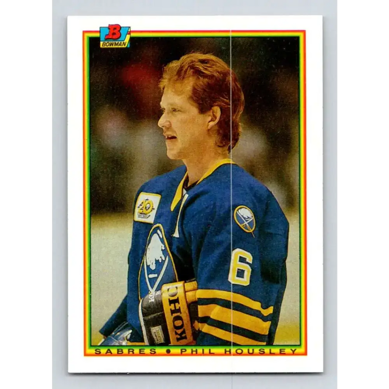1990-91 Bowman #239 Phil Housley NM-MT Buffalo Sabres Hockey Card - Hockey Card Single
