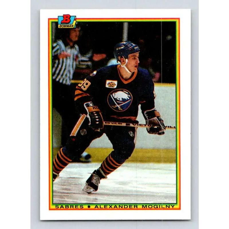 1990-91 Bowman #240 Alexander Mogilny NM-MT RC Rookie Buffalo Sabres Hockey Card - Hockey Card Single