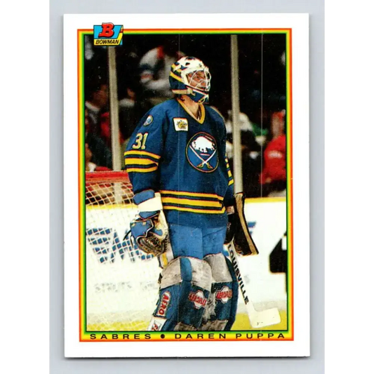 1990-91 Bowman #242 Daren Puppa NM-MT Buffalo Sabres Hockey Card