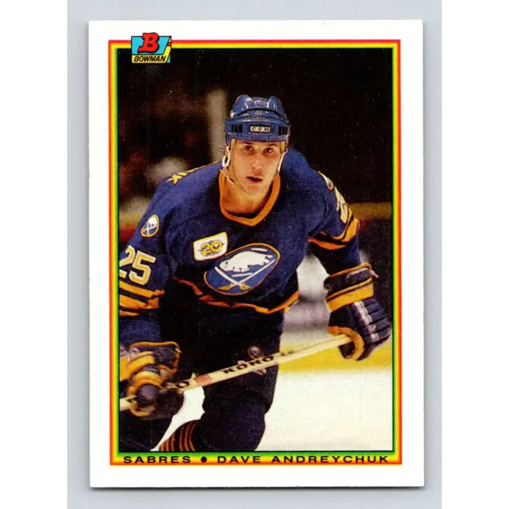 1990-91 Bowman #246 Dave Andreychuk NM-MT Buffalo Sabres Hockey Card - Hockey Card Single