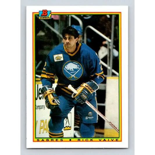 1990-91 Bowman #250 Rick Vaive NM-MT Buffalo Sabres Hockey Card
