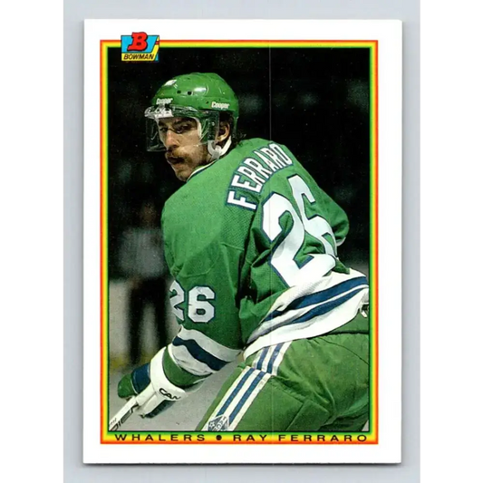1990-91 Bowman #258 Ray Ferraro NM-MT Hartford Whalers Hockey Card - Hockey Card Single