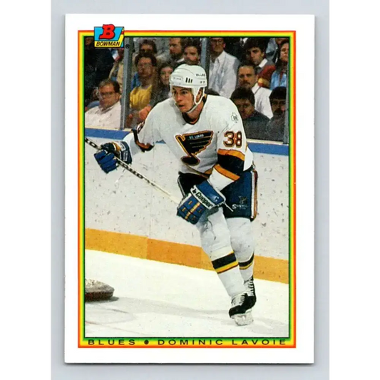 1990-91 Bowman #26 Dominic Lavoie NM-MT St. Louis Blues Hockey Card