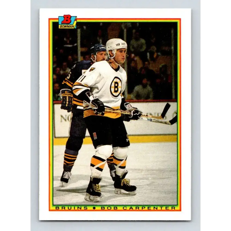 1990-91 Bowman #30 Bob Carpenter NM-MT Calgary Flames Hockey Card - Hockey Card Single