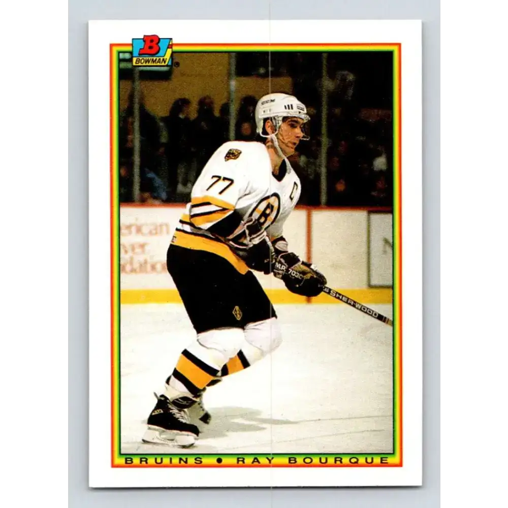 1990-91 Bowman #31 Ray Bourque NM-MT Calgary Flames Hockey Card - Hockey Card Single