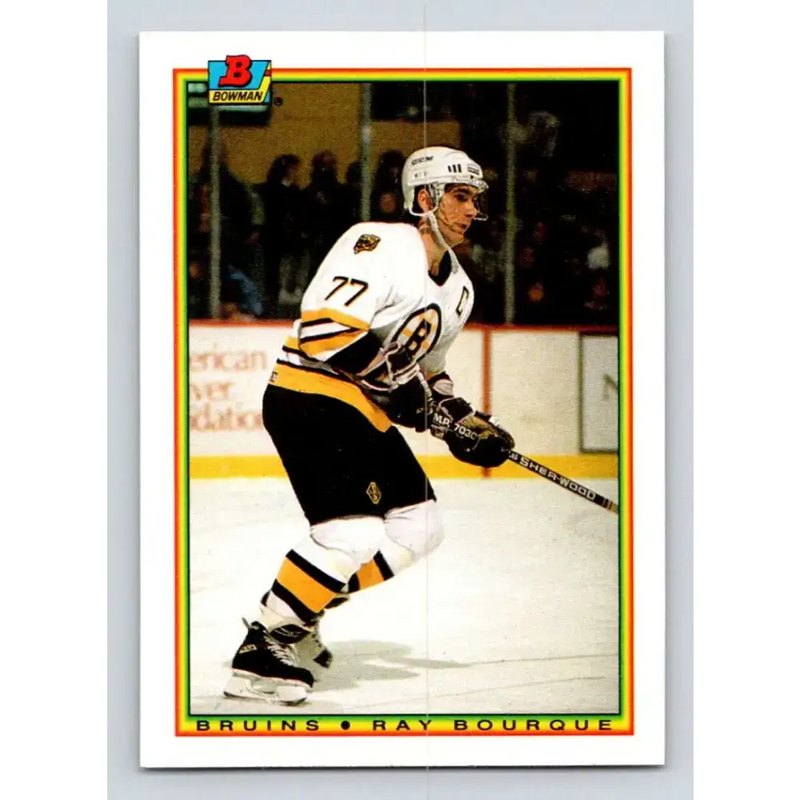1990-91 Bowman #31 Ray Bourque NM-MT Calgary Flames Hockey Card - Hockey Card Single