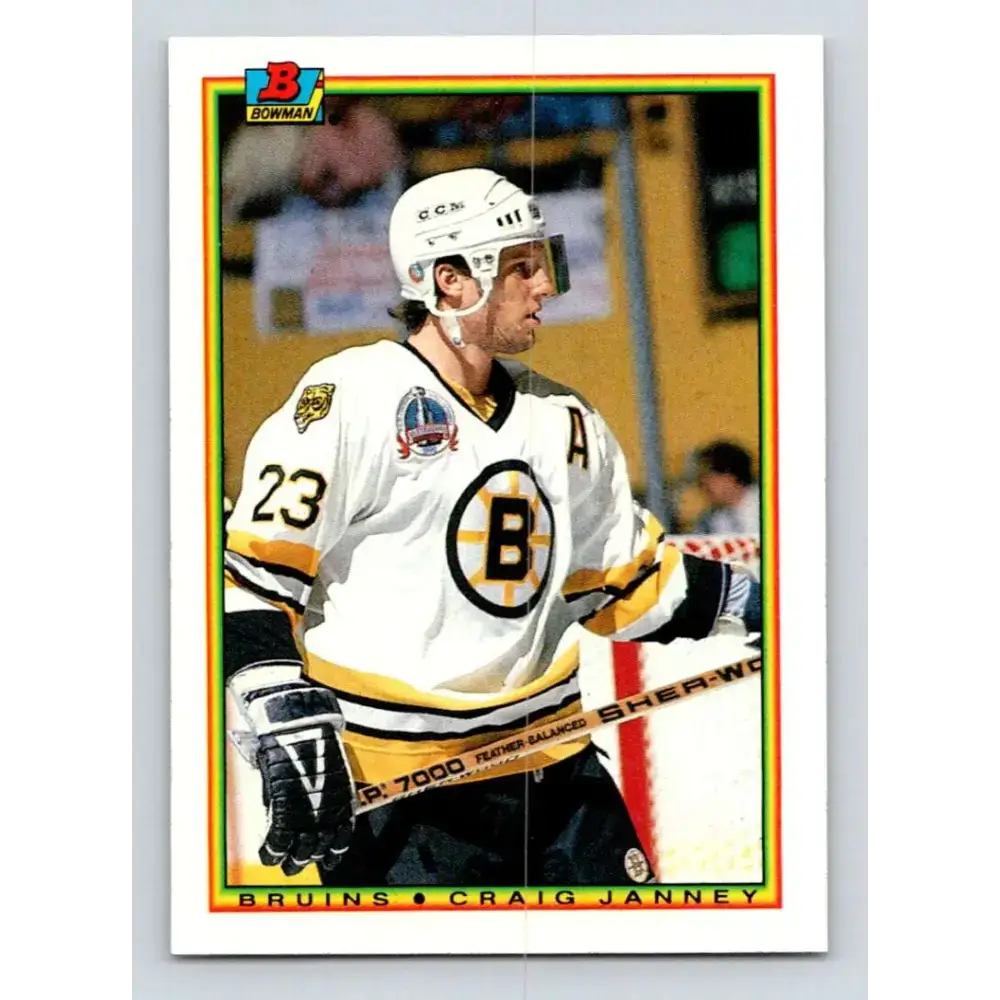 1990-91 Bowman #33 Craig Janney NM-MT Calgary Flames Hockey Card - Hockey Card Single