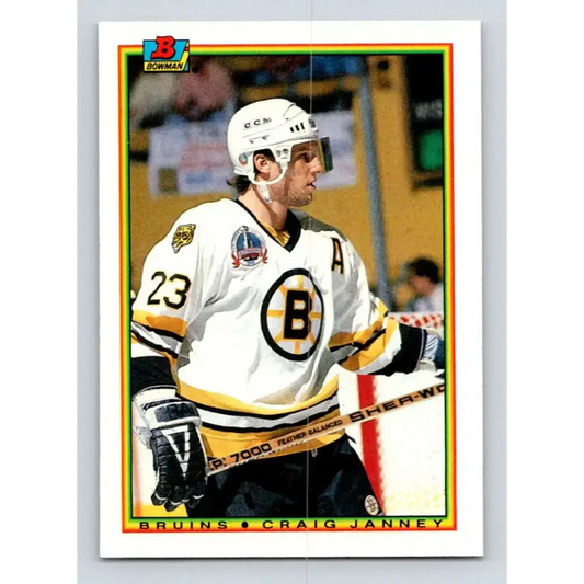 1990-91 Bowman #33 Craig Janney NM-MT Calgary Flames Hockey Card - Hockey Card Single