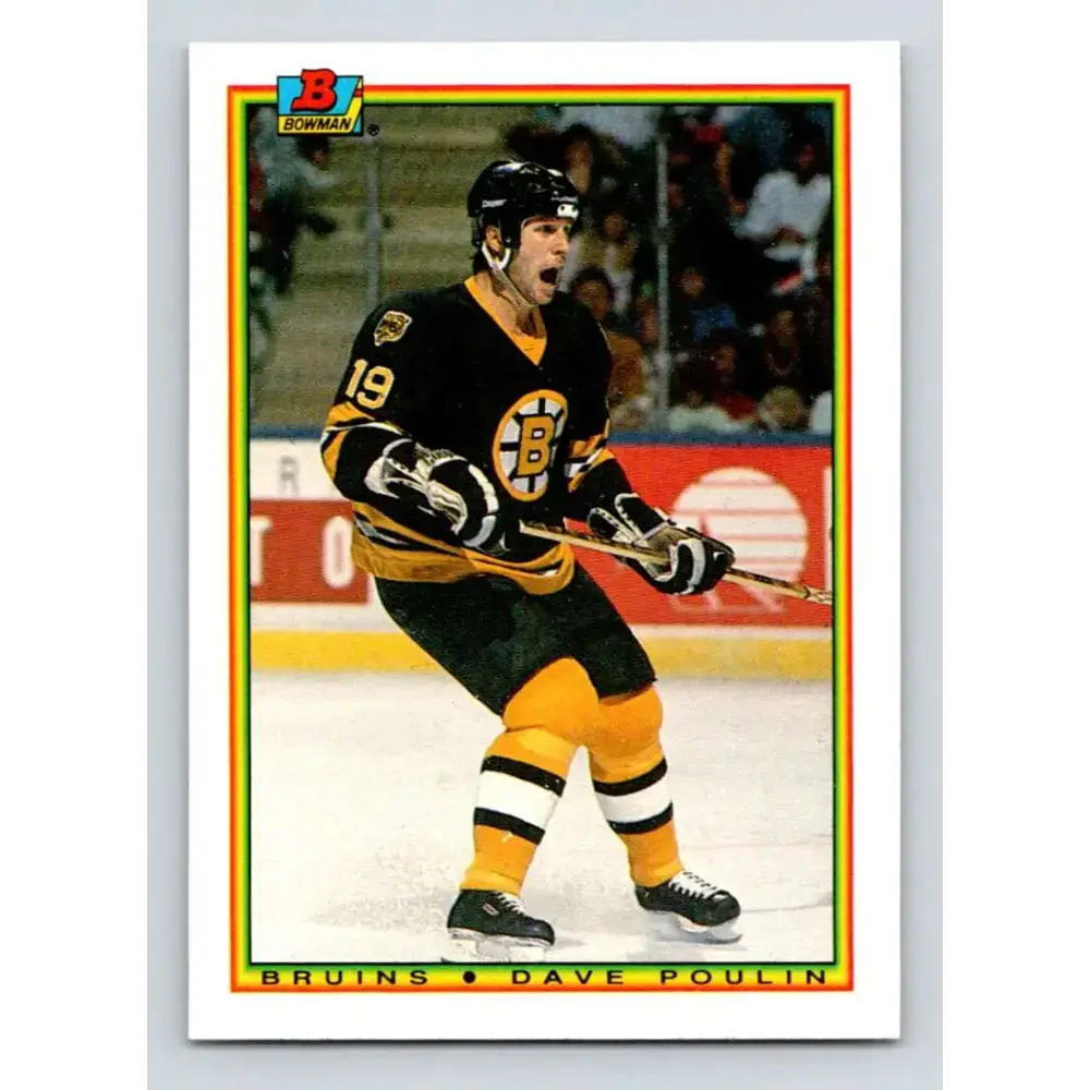 1990-91 Bowman #36 Dave Poulin NM-MT Calgary Flames Hockey Card - Hockey Card Single