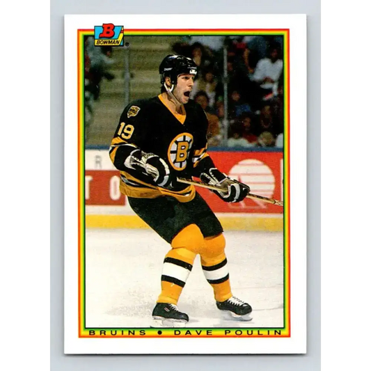 1990-91 Bowman #36 Dave Poulin NM-MT Calgary Flames Hockey Card - Hockey Card Single