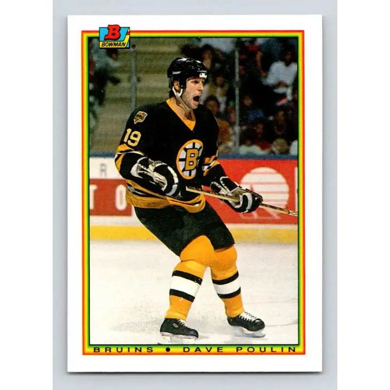 1990-91 Bowman #36 Dave Poulin NM-MT Calgary Flames Hockey Card - Hockey Card Single