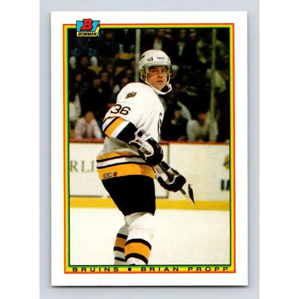 1990-91 Bowman #37 Brian Propp NM-MT Calgary Flames Hockey Card - Hockey Card Single