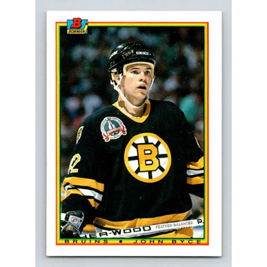 1990-91 Bowman #38 John Byce NM-MT Calgary Flames Hockey Card - Hockey Card Single