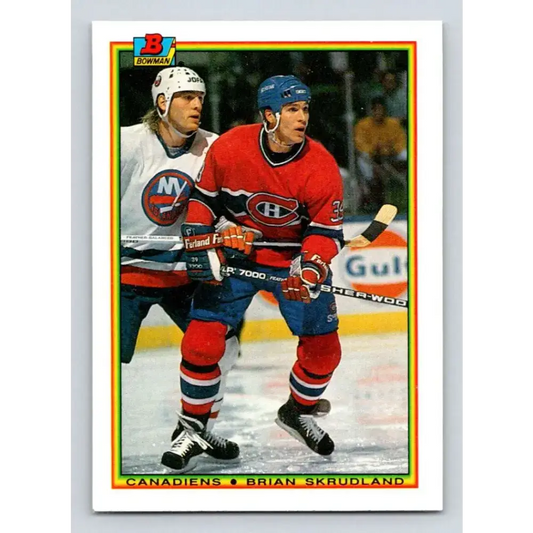 1990-91 Bowman #49 Brian Skrudland NM-MT Montreal Canadiens Hockey Card - Hockey Card Single