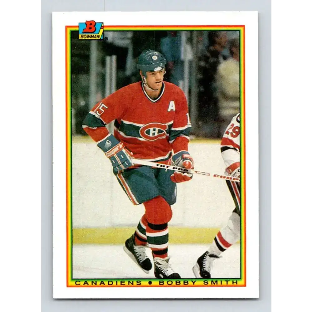 1990-91 Bowman #51 Bobby Smith NM-MT Montreal Canadiens Hockey Card - Hockey Card Single