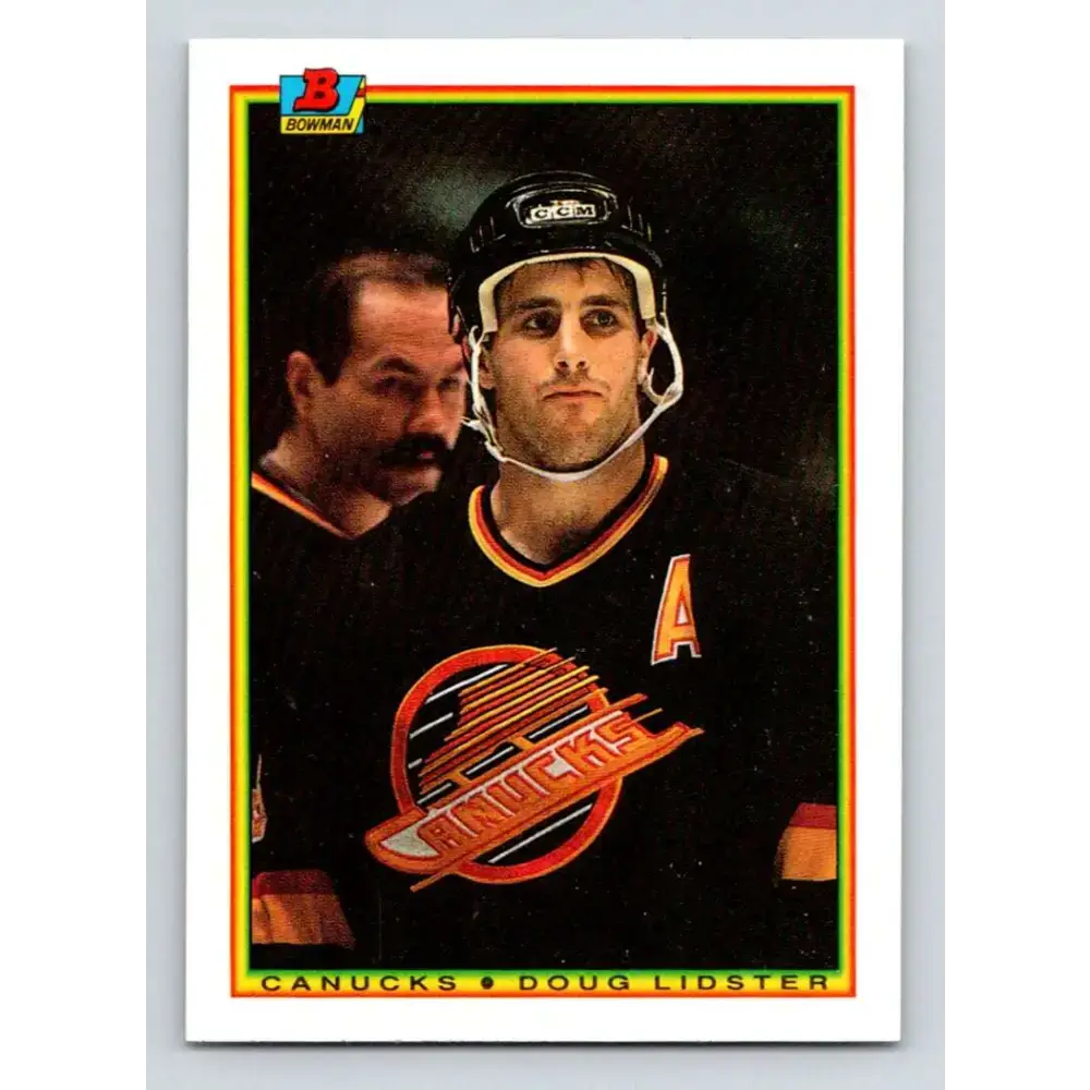 1990-91 Bowman #56 Doug Lidster NM-MT Vancouver Canucks Hockey Card - Hockey Card Single