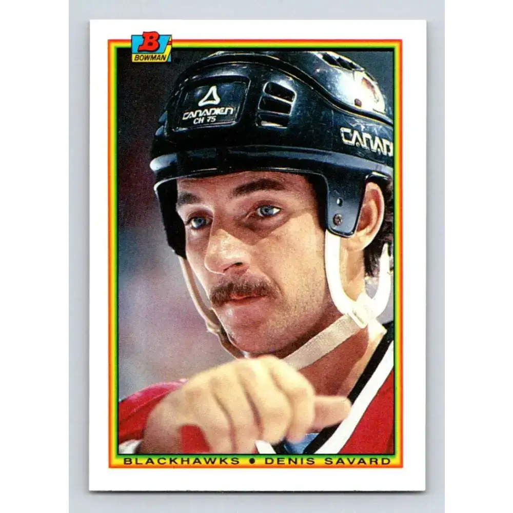 1990-91 Bowman #6 Denis Savard NM-MT Chicago Blackhawks Hockey Card