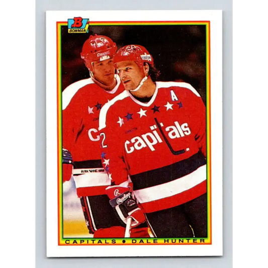 1990-91 Bowman #71 Dale Hunter NM-MT Washington Capitals Hockey Card