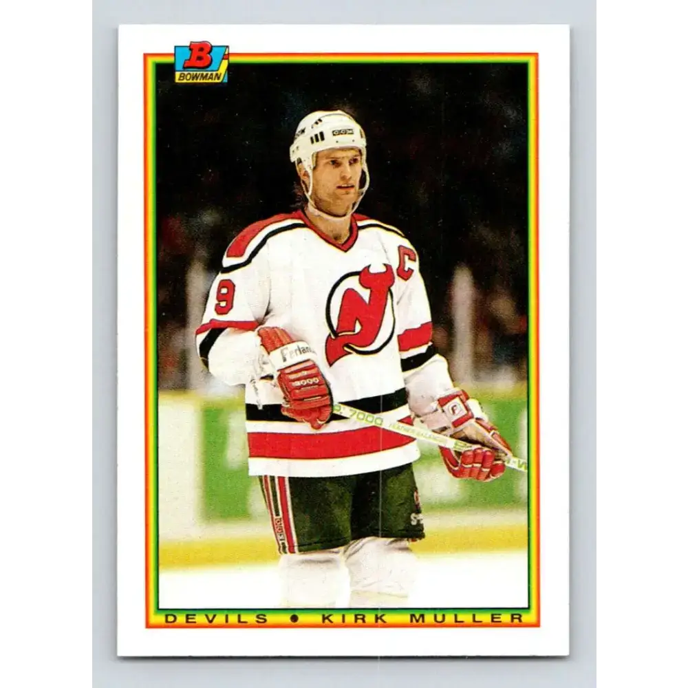 1990-91 Bowman #82 Kirk Muller NM-MT New Jersey Devils Hockey Card - Hockey Card Single
